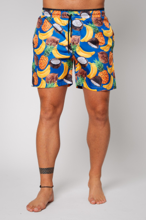 PROMOTII - Pantaloni scurt de baie Fruits Blue/Black