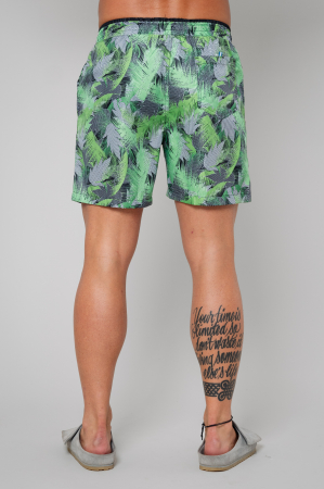 Pantaloni scurt de baie Leaves Green [2]