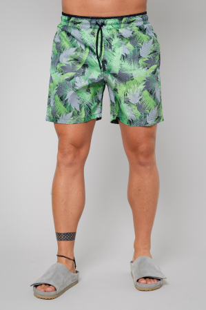 Costume de baie - Pantaloni scurt de baie Leaves Green