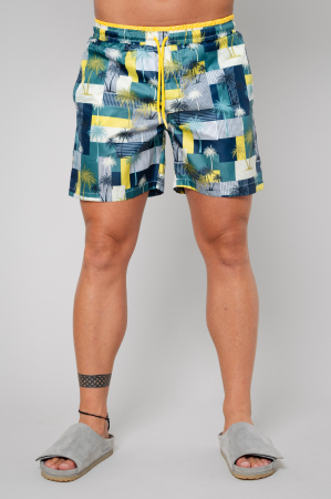 PROMOTII - Pantaloni scurt de baie Palm Yellow