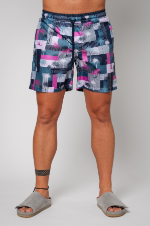 PROMOTII - Pantaloni scurt de baie Palm Navy