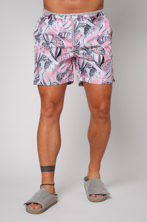 PROMOTII - Pantaloni scurt de baie Leves Pink/Grey