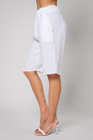 White Linen Short Pants [1]