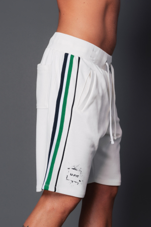 Pantalon scurt Stripe Off White [2]