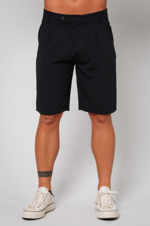 Promotii Barbati - Pantaloni scurti cu nasture Black