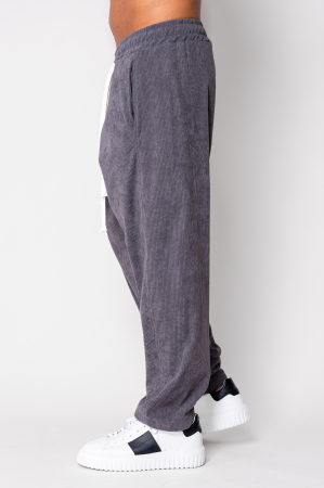 Long straight pants made of Grey Anthracite [1]