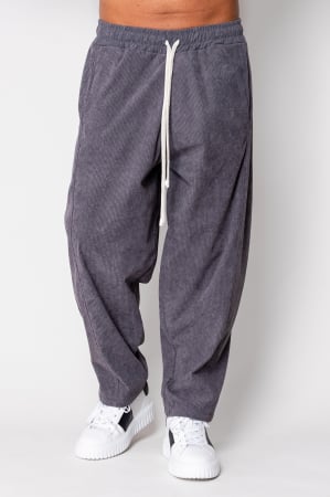 Sale Men - Long straight pants made of Grey Anthracite