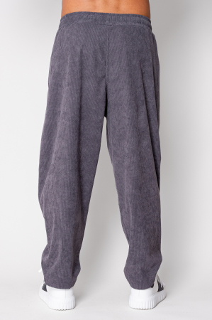 Long straight pants made of Grey Anthracite [2]
