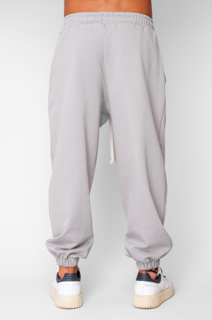 Pantaloni lung Baggy din 100% Bumbac - 400gr/mp Premium Edition Grey [2]