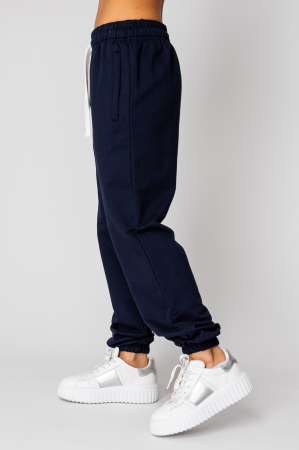 Pantaloni lung din Bumbac Navy [2]