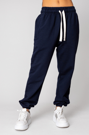 Pantaloni lung din Bumbac Navy [3]