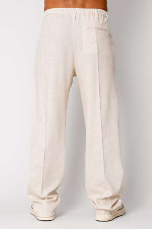 Linen long pants Beige [3]
