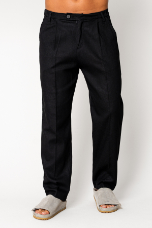 Long IN trousers with button Black [1]