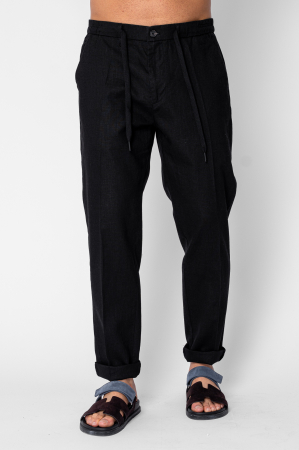 BARBATI - Pantaloni lung din IN cu nasture si snur Premium Edition Black