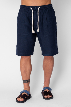Shorts - IN shorts with button and drawstring Navy