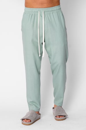 BARBATI - Pantaloni lung din IN cu snur conic Light Olive