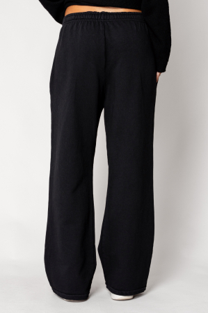 Wide leg trousers made of 100% Cotton Black [2]