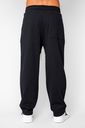 Pantaloni lungi Baloon Fit din 100% Bumbac - 400gr/mp Premium Edition Black [2]