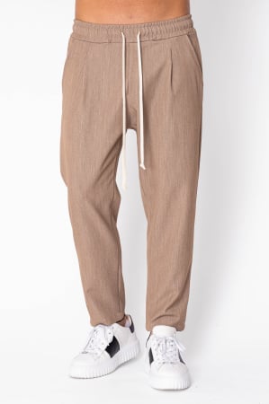Pleated trousers with back pocket Beige [0]