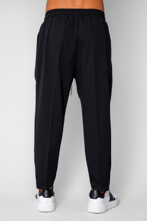 Pantaloni lungi cu snur usor conic Black [4]
