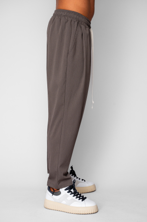 Pantaloni lungi cu snur usor conic Brown [2]