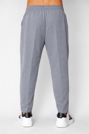 Pantaloni lungi cu snur usor conic Grey [2]