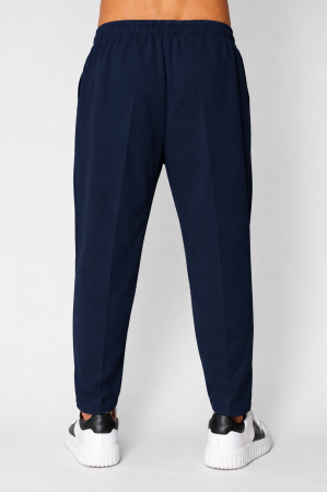 Pantaloni lungi cu snur usor conic Navy [2]