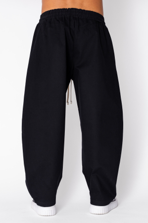 Cotton Long pants Balloon Black [2]