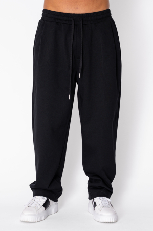 MEN - Cotton Long pants Oversized Black