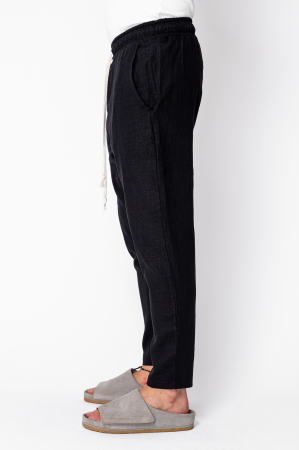 Pantaloni lungi din IN conic cu gaica Black [1]