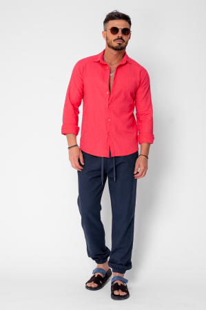Pantaloni lungi din IN cu elastic si snur Navy [1]