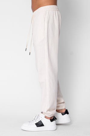 Long IN trousers with elastic and drawstring  Beige [1]