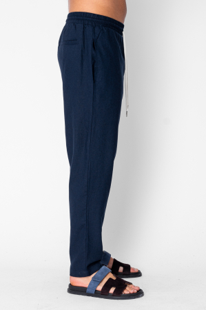 Pantaloni lungi din IN cu snur Navy [1]