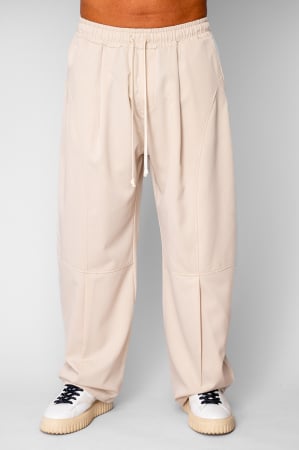BARBATI - Pantaloni lungi drepti Baloon Fit Beige