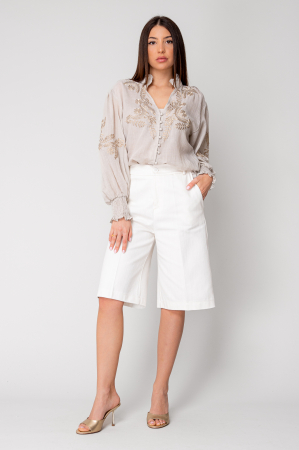 Pantaloni - Pantaloni scurti eleganti Off-White