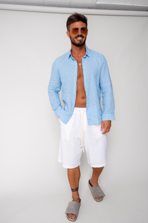Pantaloni scurt din IN cu snur Off White [1]