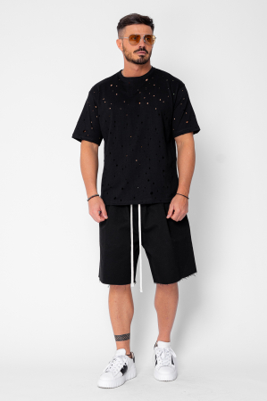 Pantaloni scurti Oversized Black [3]