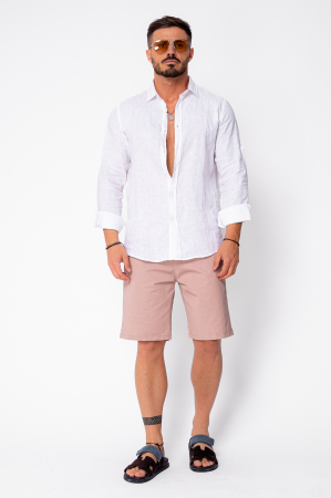 Pantaloni scurti cu nasture din bumbac Rose [3]