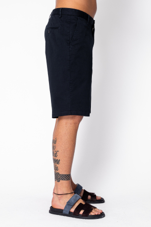 Pantaloni scurti cu nasture din bumbac Navy [2]