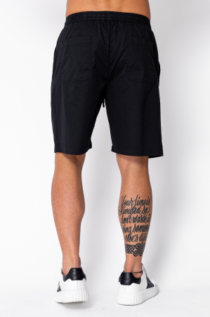 Pantaloni scurti cu snur din bumbac Black [2]