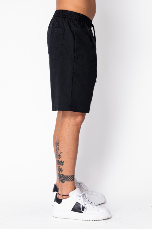 Pantaloni scurti cu snur din bumbac Black [1]