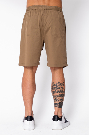 Pantaloni scurti cu snur din bumbac Brown [2]