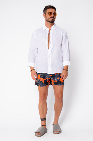 Swimming shorts Camouflage Black/Orange [1]
