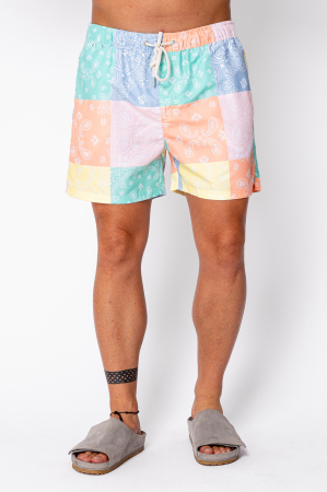 MEN - Swimming shorts Square Pal Color