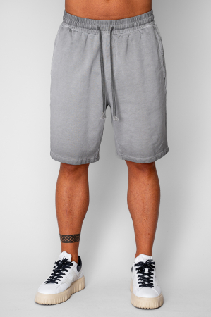 BARBATI - Pantaloni scurti din bumbac Pre-Washed Grey