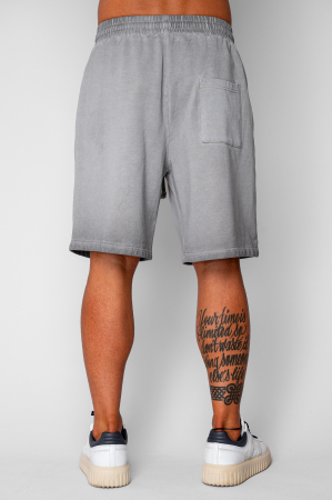 Pantaloni scurti din bumbac Pre-Washed Grey [2]