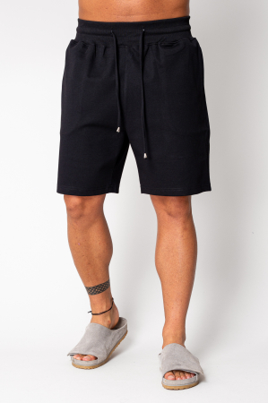 Pantaloni scurti - Pantaloni scurti din bumbac Black