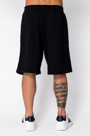 Pantaloni scurti din bumbac Oversized Black [2]