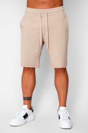 Barbati - Pantaloni scurti din bumbac Beige