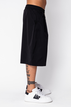 Pantaloni scurti din fas Oversized Black [1]
